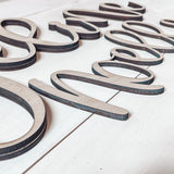 Frameless Wooden Name Sign for Nursery