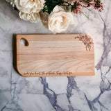 Bouquet Bar: Maple Serving Board