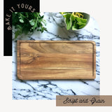 Acacia Wood Rectangle Serving Tray