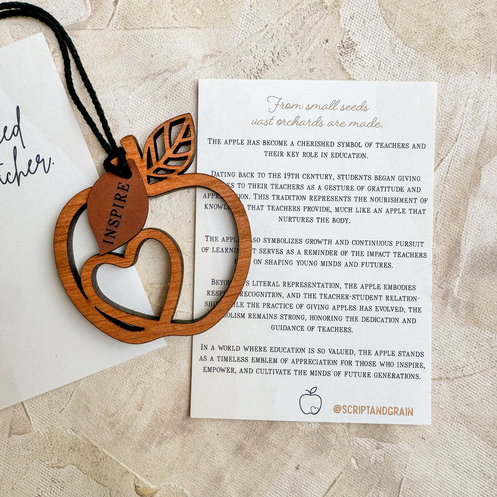 Coudn't Have Picked a Better Teacher - Symbolic Wood Tag Gift