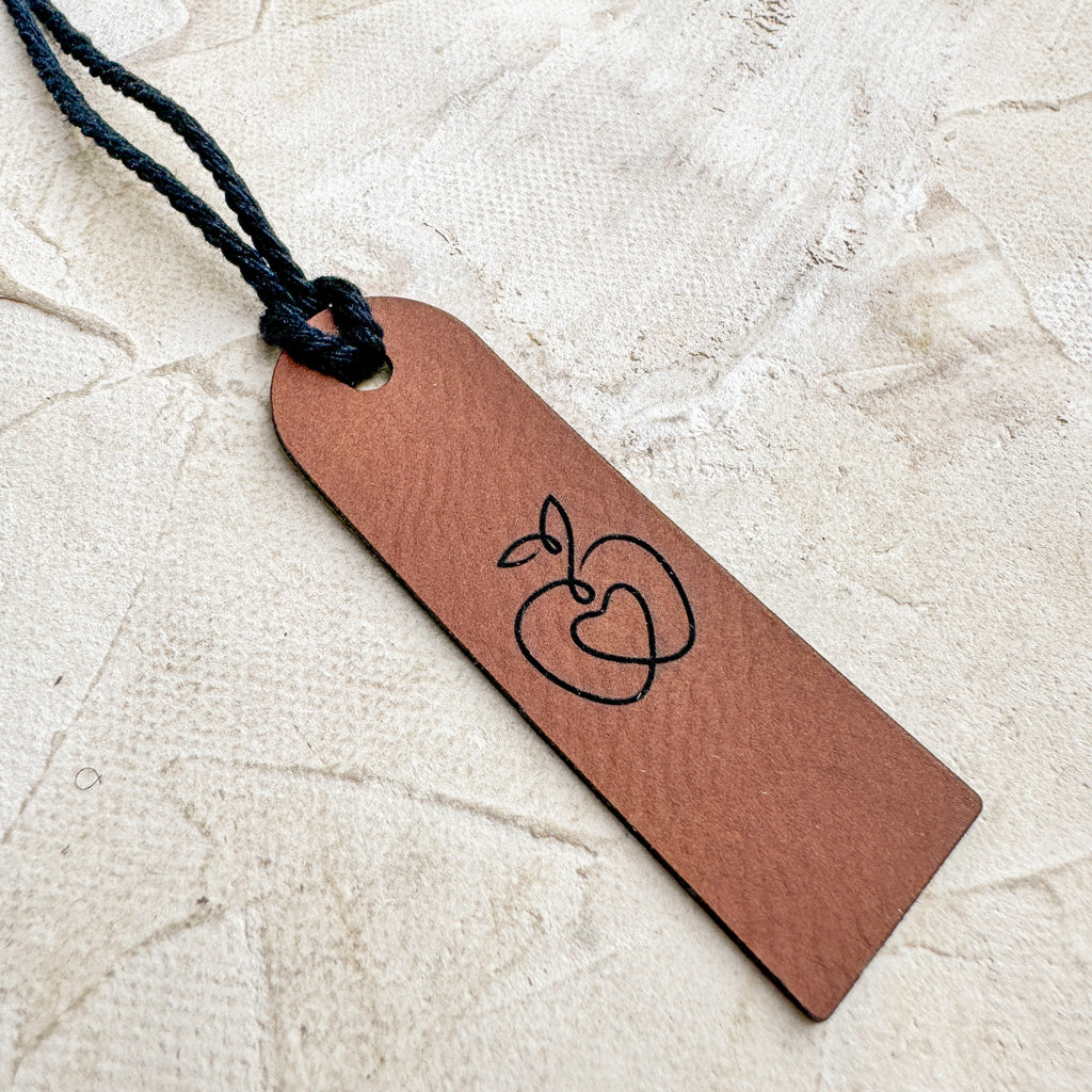 Mini Label Bookmark Mini-Leather Bookmark or Gift Tag – Script and Grain