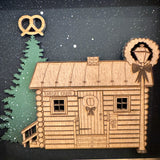 Hometown holidays: Santas Cabin (Night Scene)