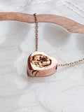 Personalized Heart Urn Necklace | Fingerprint, Paw Print & Memorial Jewelry