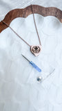 Personalized Heart Urn Necklace | Fingerprint, Paw Print & Memorial Jewelry