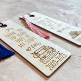 Wood Engraved Bookmarks for Teachers