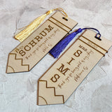 Wood Engraved Bookmarks for Teachers