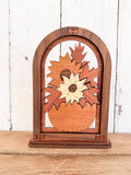 Wooden Pumpkin Decor | Segmented wood Fall Accent