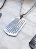 Personalized Veteran Dog Tag Necklace | Military Gift