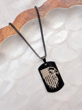 Personalized Veteran Dog Tag Necklace | Military Gift