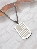 Personalized Veteran Dog Tag Necklace | Military Gift