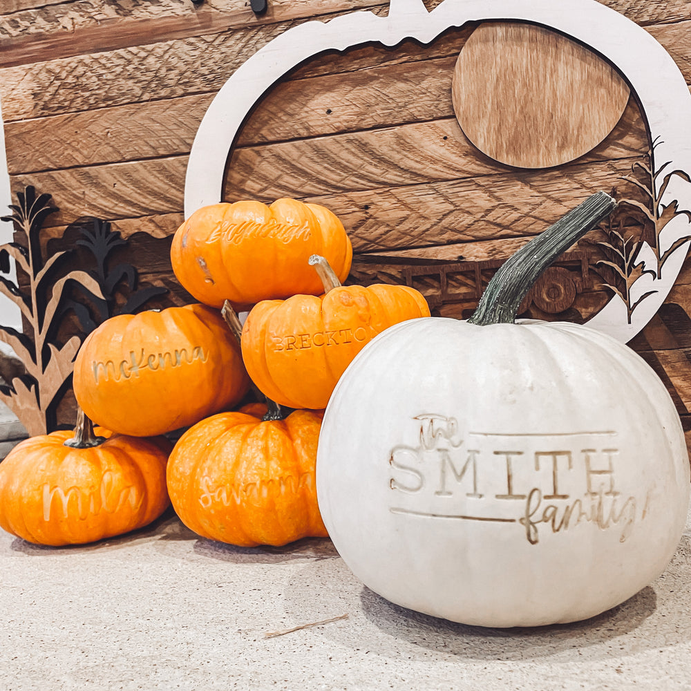 Pumpkin Engraving! **LOCAL PICKUP IN HANOVER, PA**