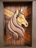 Riley the Horse - Segmented Wood Art