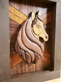 Riley the Horse - Segmented Wood Art