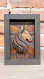 Riley the Horse - Segmented Wood Art