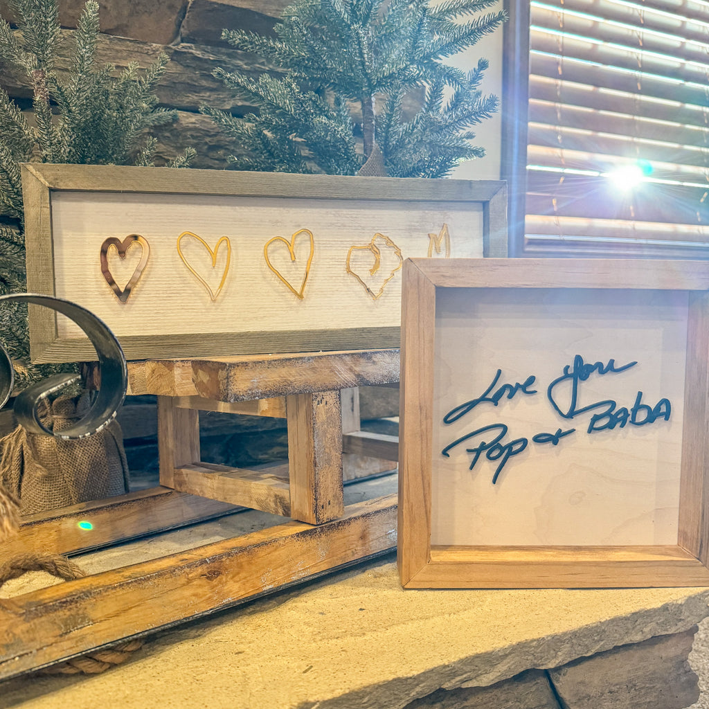 Everlasting Sign Everlasting Love Hand drawn Heart Sign – Script and Grain
