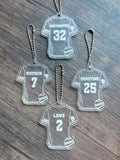 Acrylic Sports Jersey Bag Tag