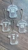 Acrylic Sports Jersey Bag Tag