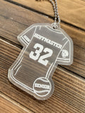Acrylic Sports Jersey Bag Tag
