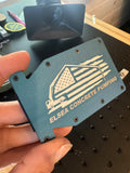 Engraved Metal Notch Wallets