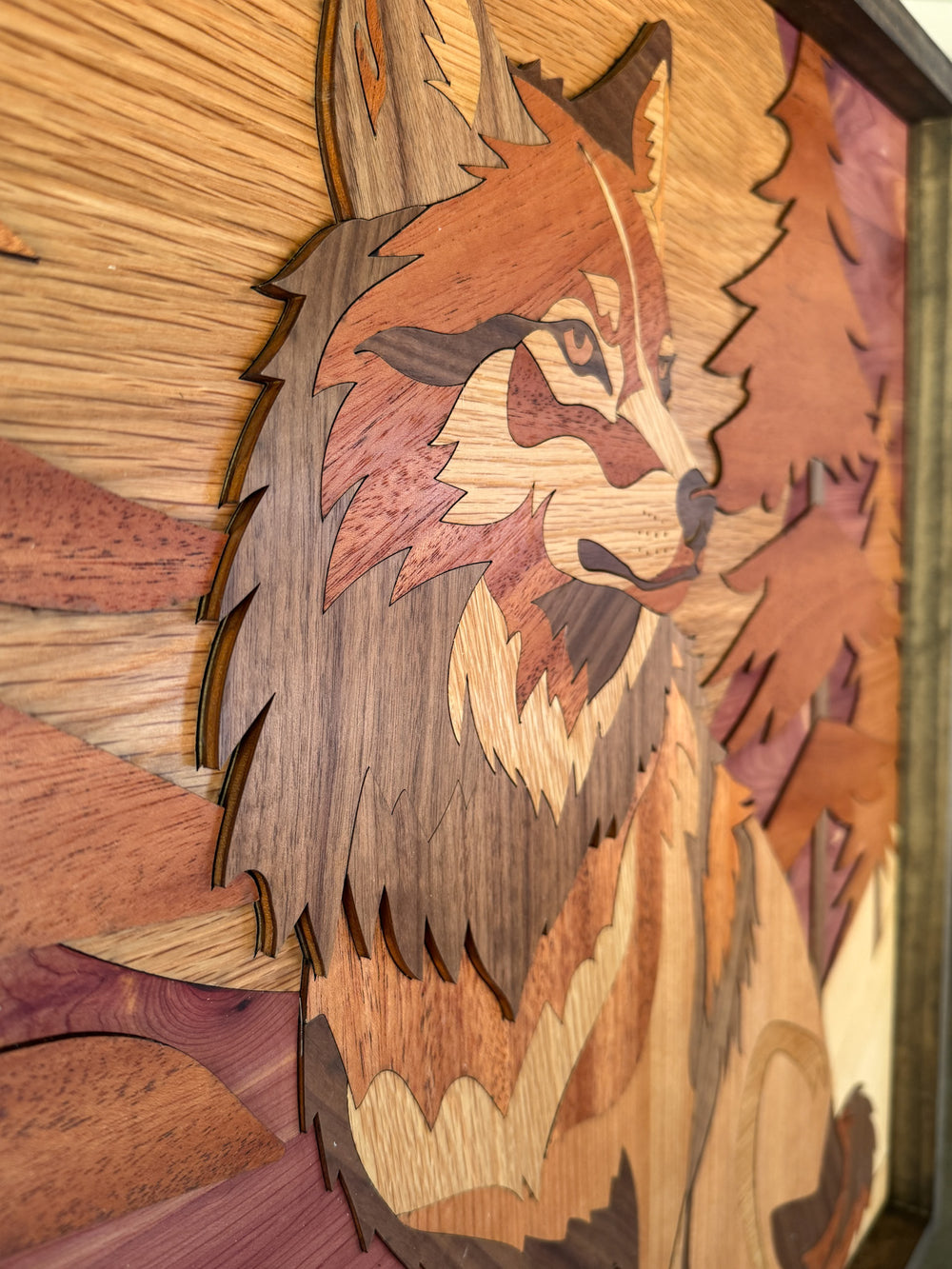 Atlas the Wold Segmented Wooden Art