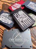 Engraved Metal Notch Wallets
