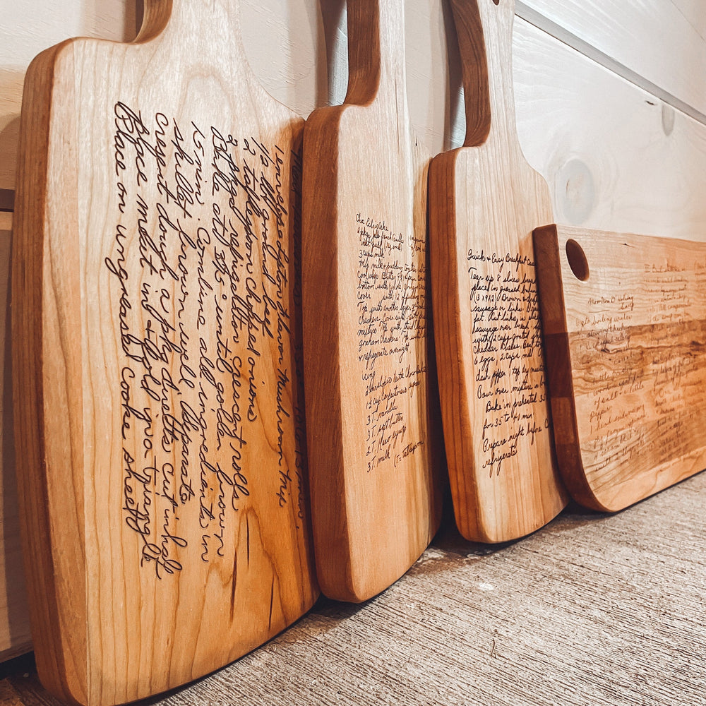 Engraved Cutting Board with Cut Out