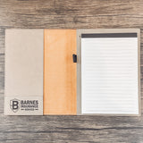 Engraved Leather Notepad - 9 1/2x12"