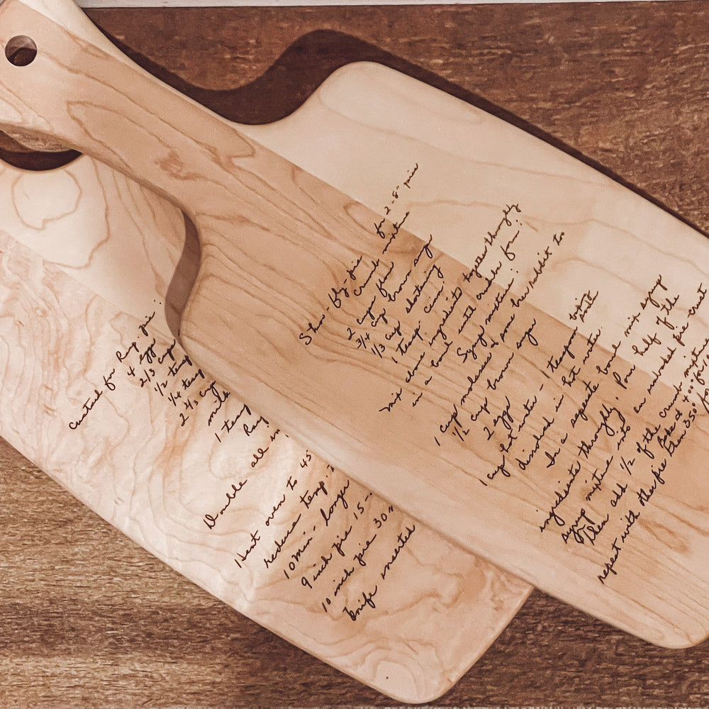 Engraved Mini-Cutting Board with Cut Out