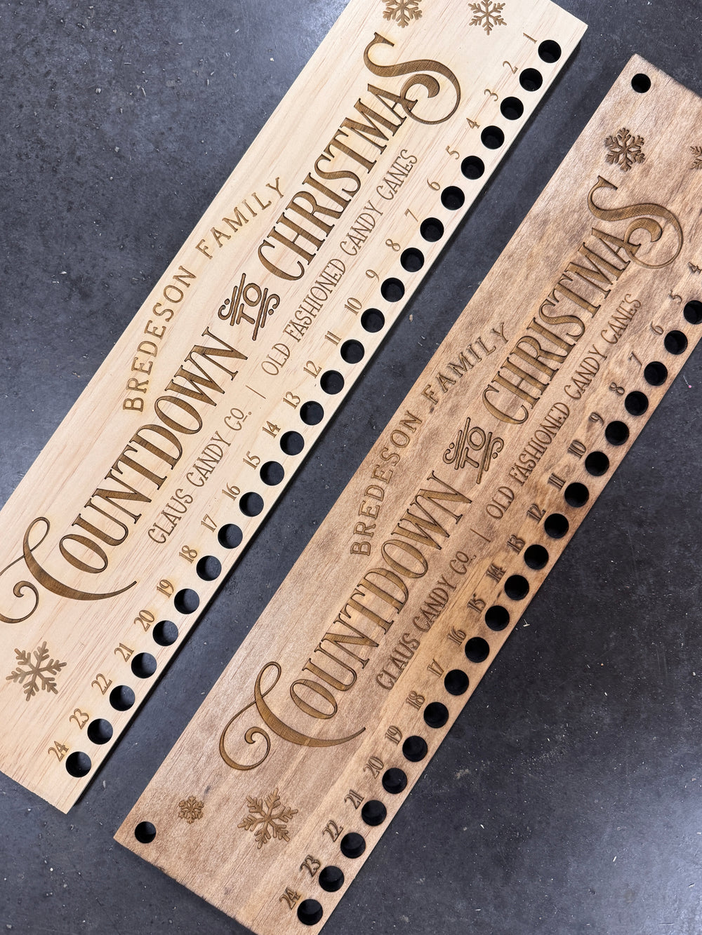 Countdown Until Christmas Candy Cane Sign