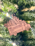 Snack Town Christmas Truck Ornament