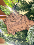 Snack Town Christmas Truck Ornament