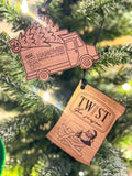 Snack Town Christmas Truck Ornament