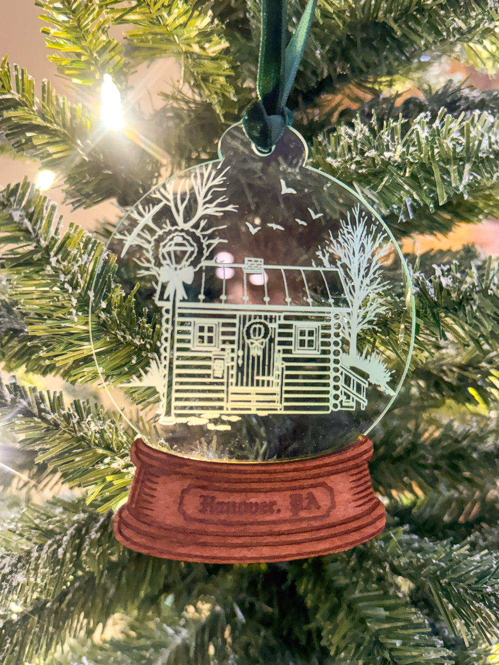 Snack Town Snow Globe Ornaments