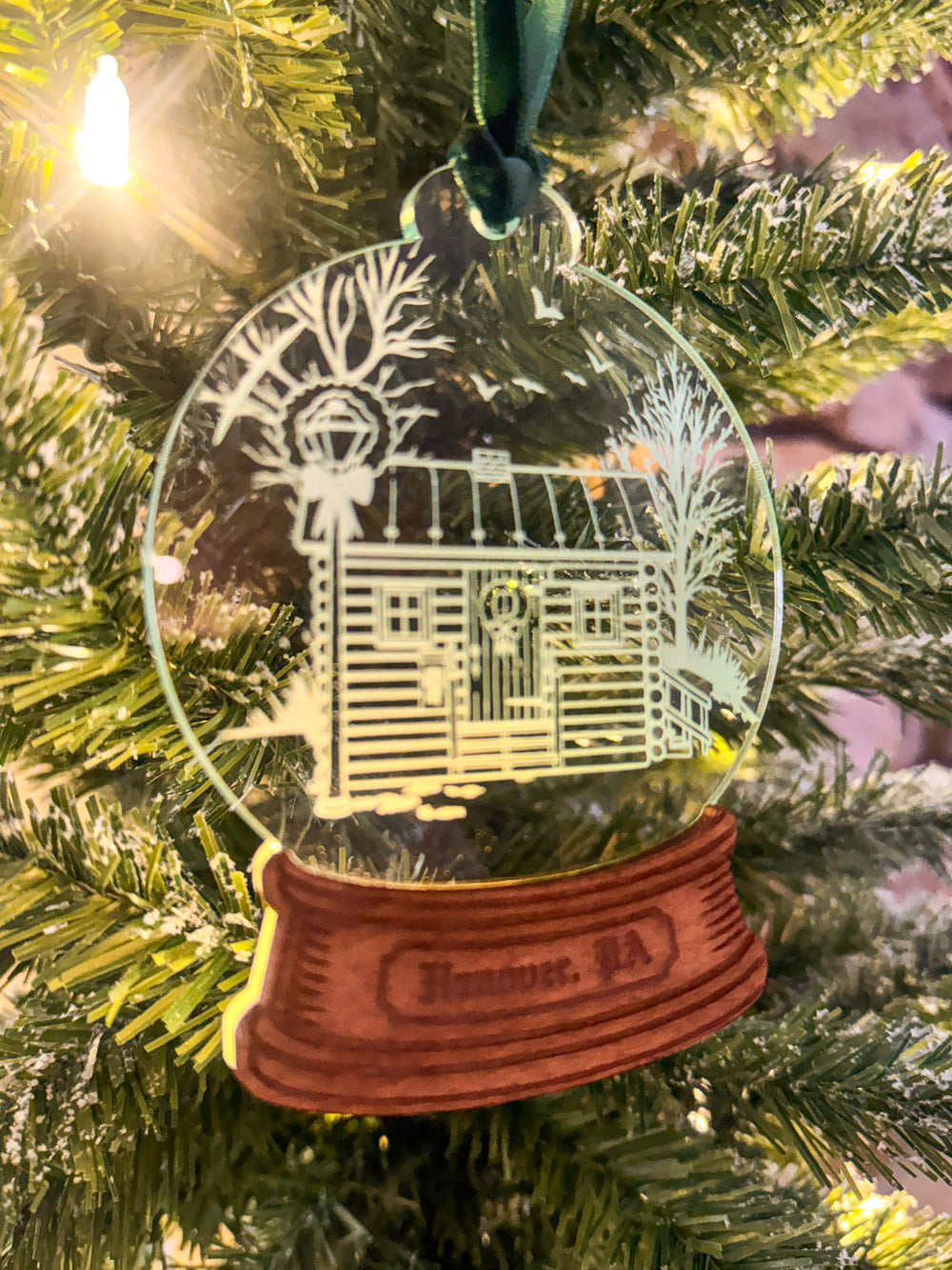 Snack Town Snow Globe Ornaments