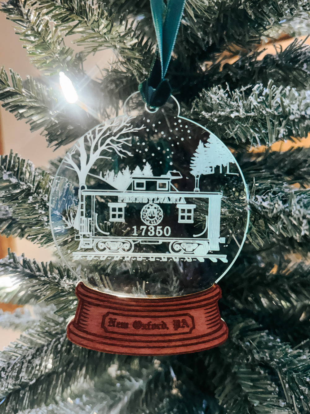 Snack Town Snow Globe Ornaments
