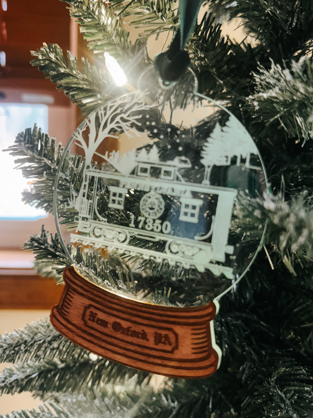 Snack Town Snow Globe Ornaments