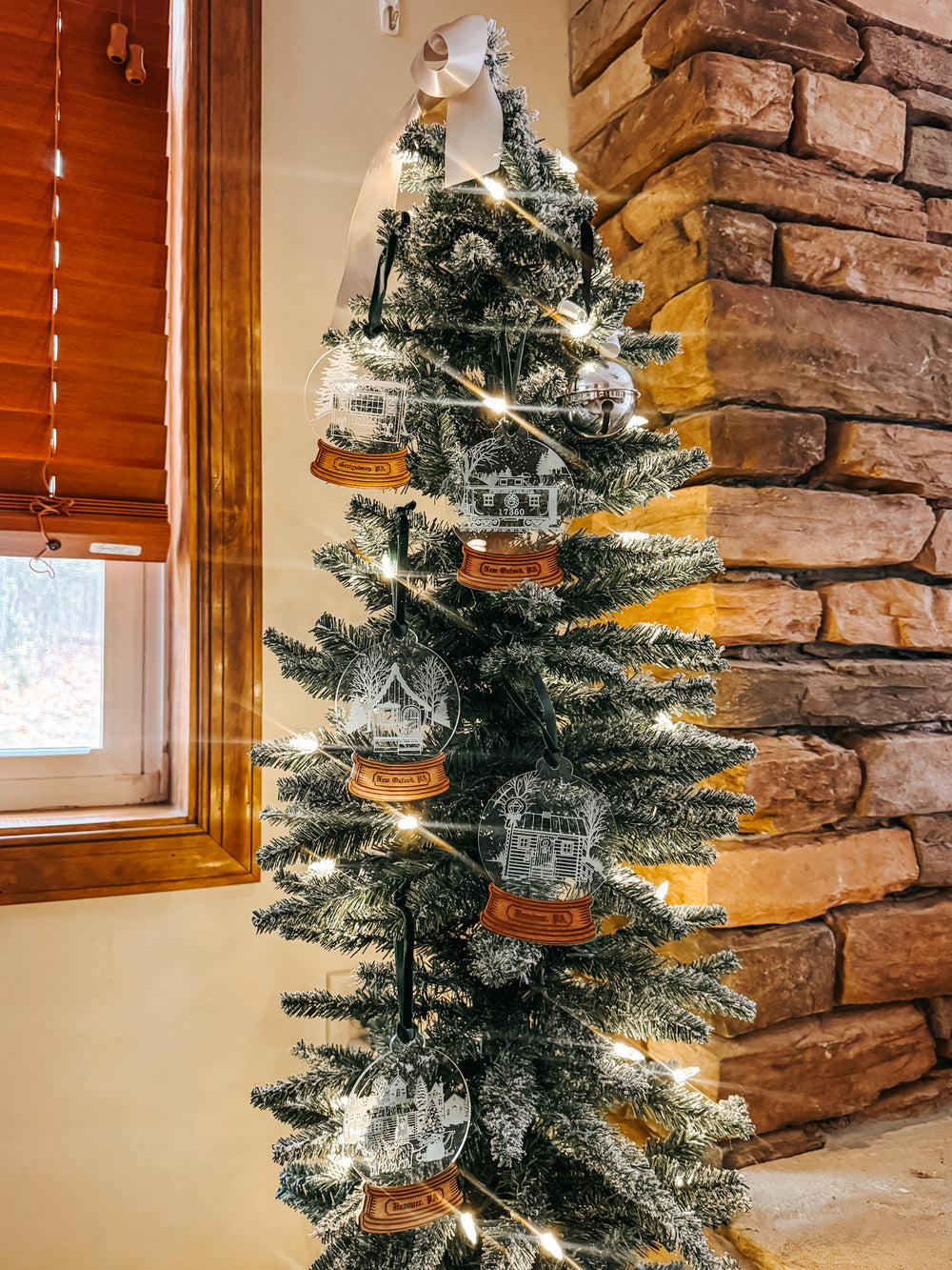 Snack Town Snow Globe Ornaments