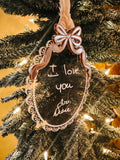 Custom Engraved Handwriting Ornament