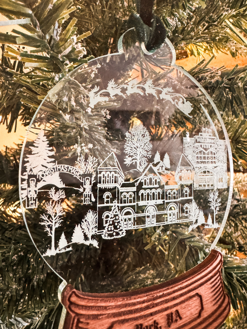 Snack Town Snow Globe Ornaments