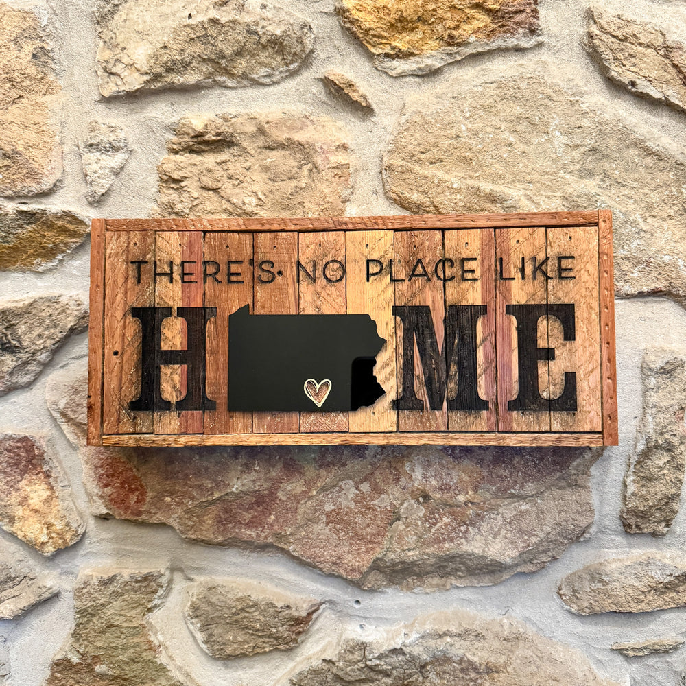 "There's no Place Like Home" Salvaged Wood Sign