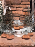 Snack Town Snow Globe Shelf or Mantel Sitters