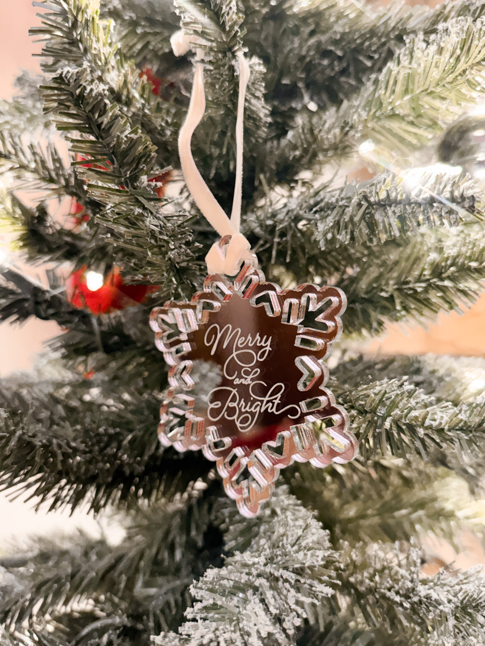 Single Layer Snowflake Ornament or Gift Tag