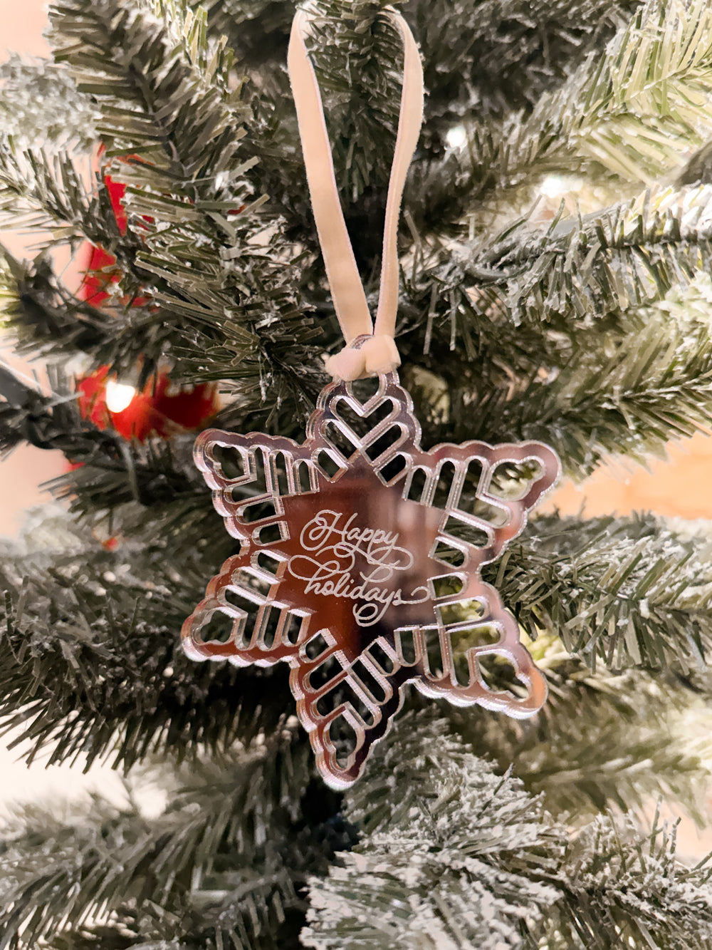 Single Layer Snowflake Ornament or Gift Tag