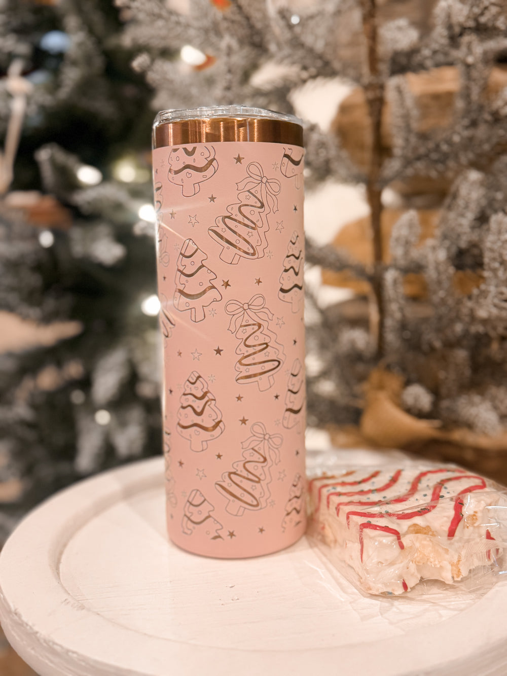 Christmas Candy Cakes - 22oz Slim Tumbler