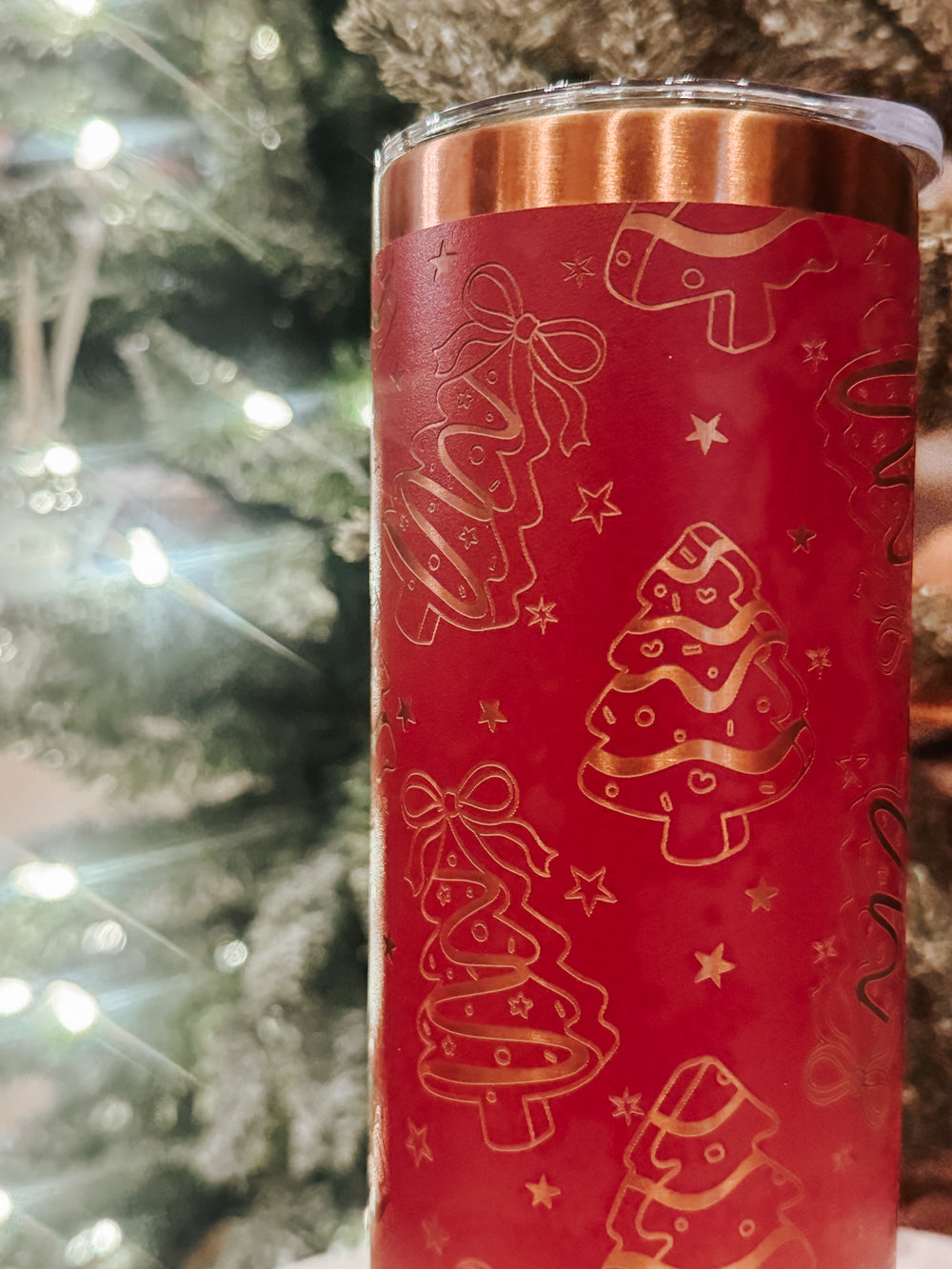 Christmas Candy Cakes - 22oz Slim Tumbler