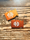 Engraved Metal Notch Wallets