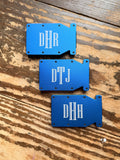Engraved Metal Notch Wallets