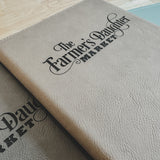 Engraved Leather Notepad - 9 1/2x12"