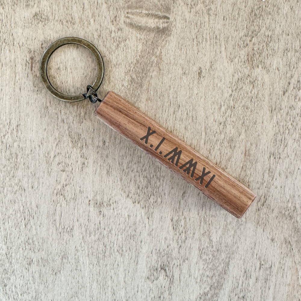 Love Story Wooden Keychain *Read Description*