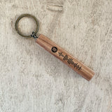 Love Story Wooden Keychain *Read Description*